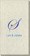 Presidential Initial Carte Embossed Guest Towels Image 1 of 2
